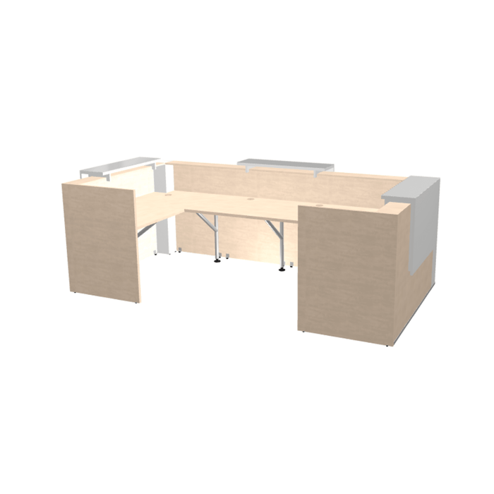 MDD Tera Modern Reception Desk - Corner 132" x 67.1" TRA129