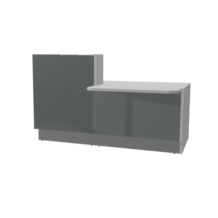 MDD Linea Modern Modular Reception Desk 72.8" x 45.2" LIN29L
