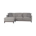 LH Imports Burbank Left Sectional Sofa - Grey FTH016-G