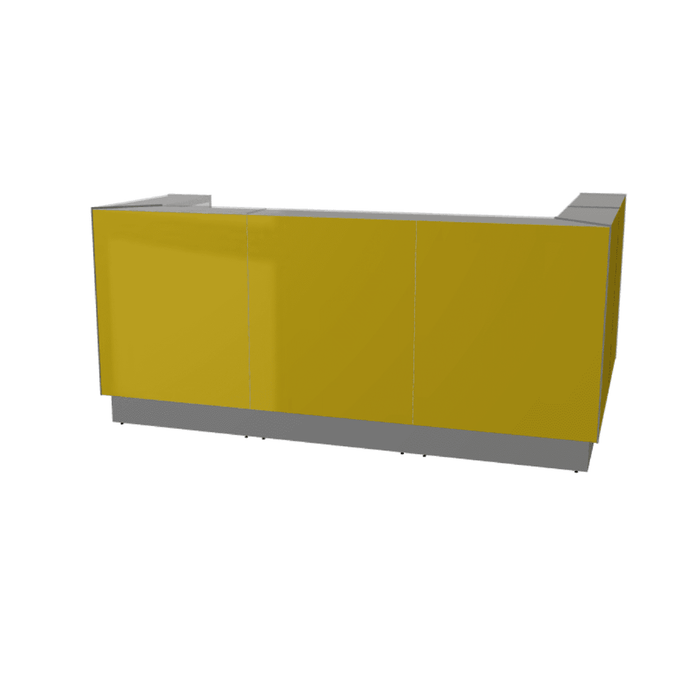 MDD Linea Modern Modular Reception Desk 96.2" x 64.9" LIN39L