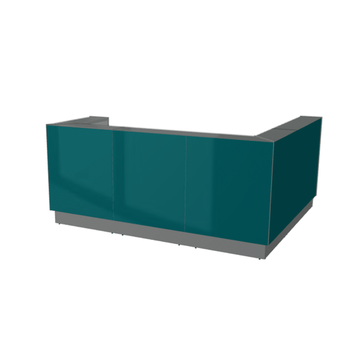 MDD Linea Modern Modular Reception Desk 96.2" x 80.7" LIN40L