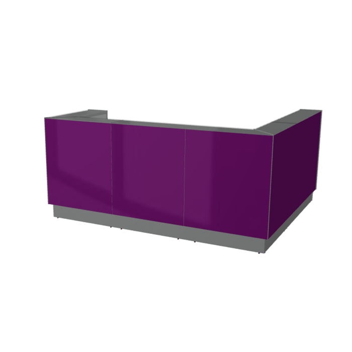 MDD Linea Modern Modular Reception Desk 96.2" x 80.7" LIN40L