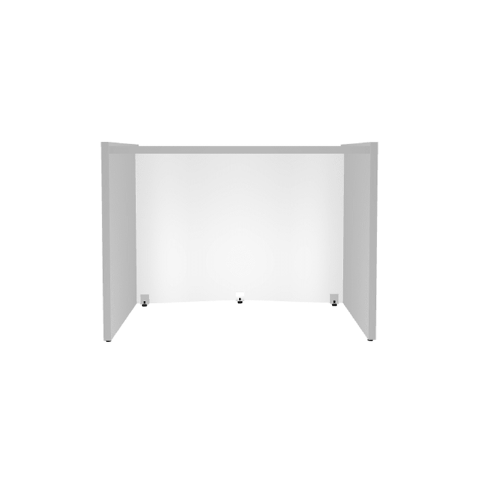 MDD Wave Modern Reception Desk Organic Front - Straight 40.3" x 29.7" LUV10