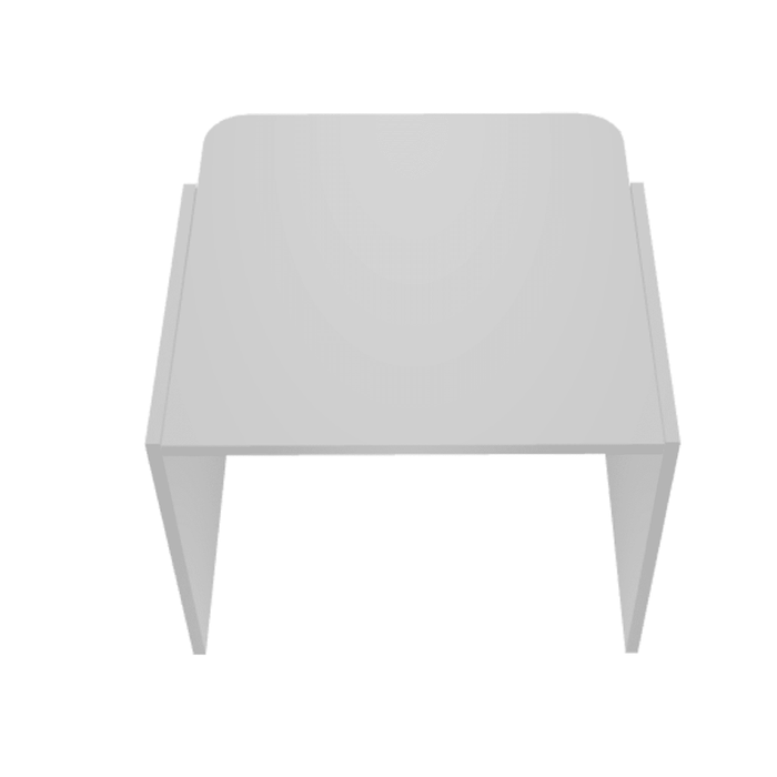 MDD Wave Modern Reception Desk Organic Front - Straight 40.3" x 29.7" LUV10