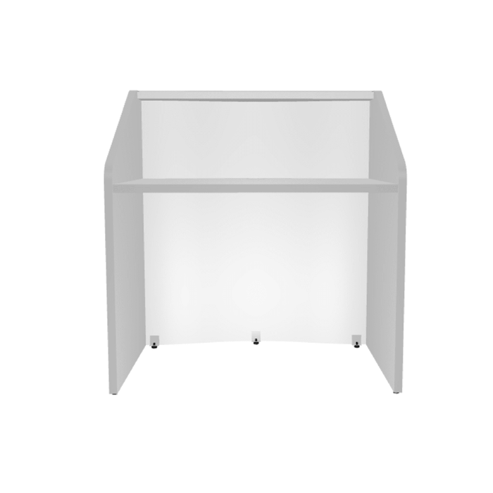 MDD Wave Modern Reception Desk Organic Front - Straight 40.3" x 30.3" LUV12