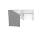 MDD Wave Modern Reception Desk Organic Front - Corner 92.2" x 43.4" LUV44