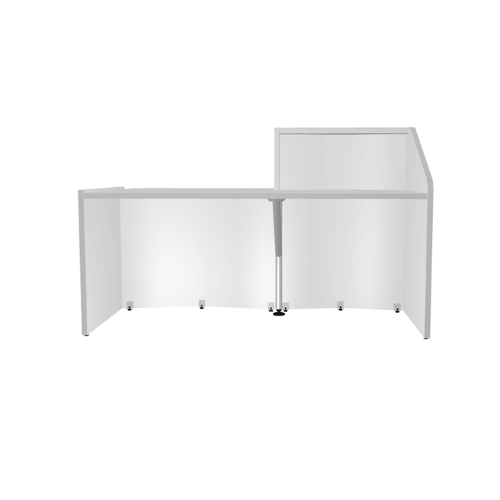 MDD Wave Modern Reception Desk Organic Front - Straight Low 69.9" x 43.4" LUV27L