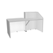 MDD Wave Modern Reception Desk Organic Front - Straight Low 69.9" x 43.4" LUV27L