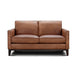 GTR Pimlico Brown Leather Loveseat