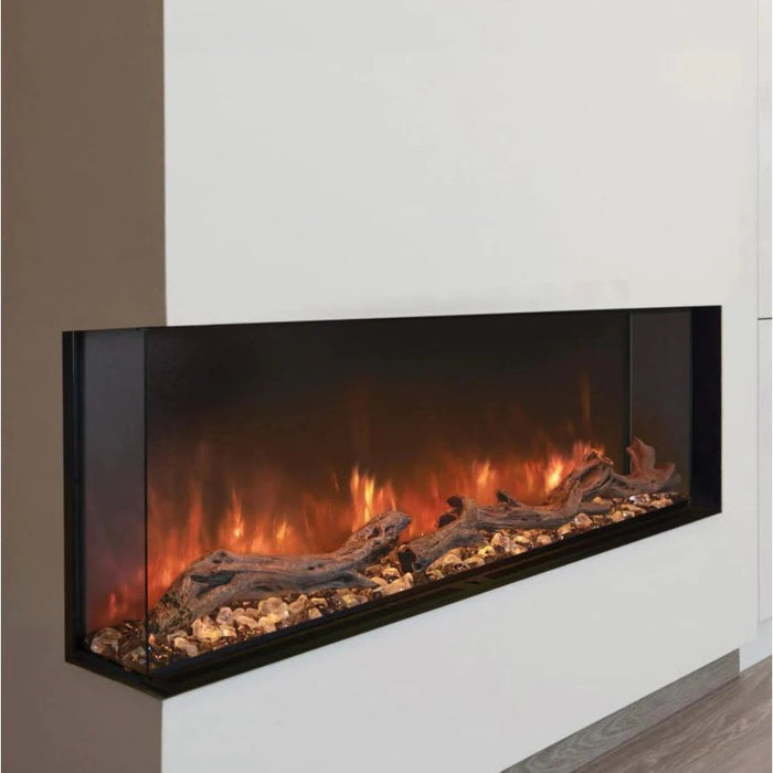 Modern Flames Landscape Pro 82'' Electric Fireplace Wall Mount Studio Suite | White Ready to Paint