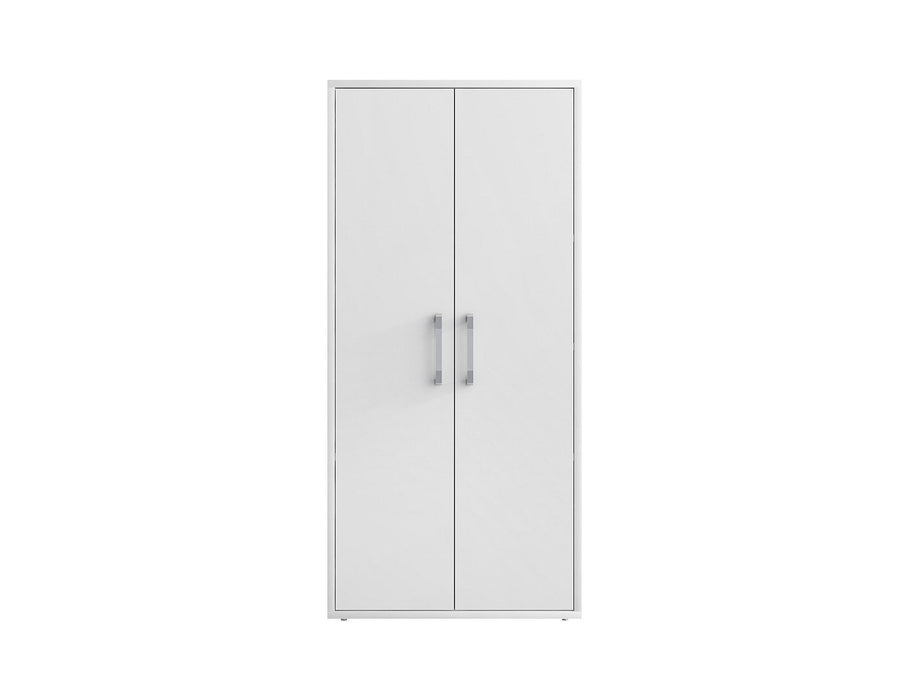 Manhattan Comfort Eiffel Storage Cabinet in White Set of 3