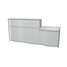 MDD Wave Modern Reception Desk Organic Front - Straight Low 90.7" x 43.4" LUV291L