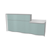 MDD Wave Modern Reception Desk Organic Front - Straight Low 90.7" x 43.4" LUV291L