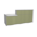 MDD Wave Modern Reception Desk Organic Front - Straight Low 90.7" x 43.4" LUV291P