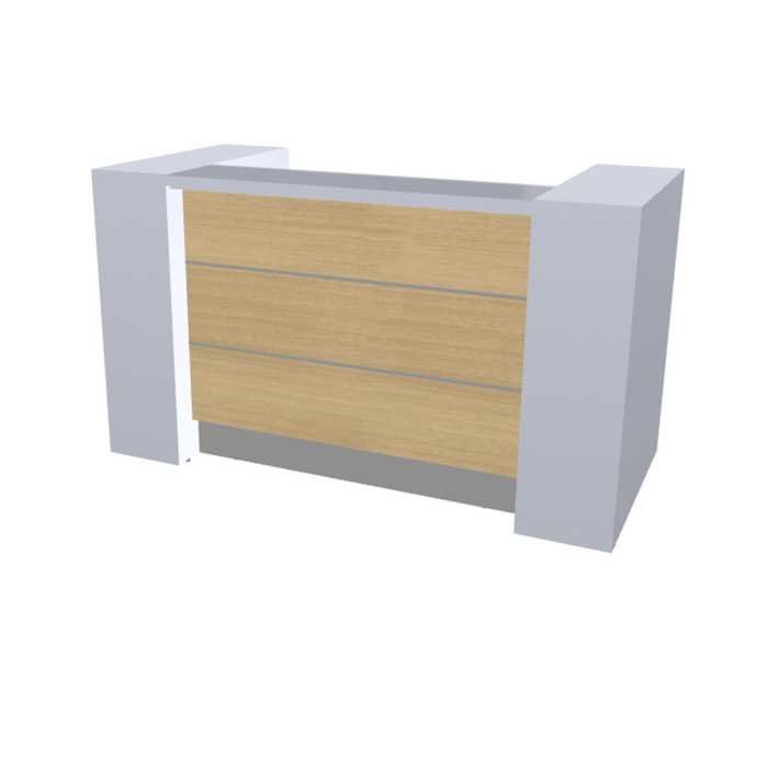 MDD Valde Modern Modular Reception Desk - Straight 75.8" x 36.8" LAV01L