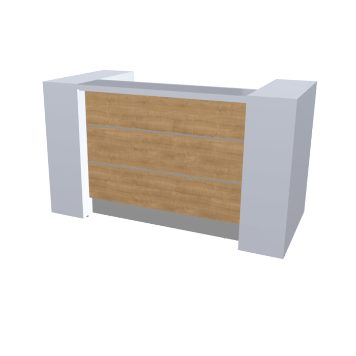 MDD Valde Modern Modular Reception Desk - Straight 75.8" x 36.8" LAV01L