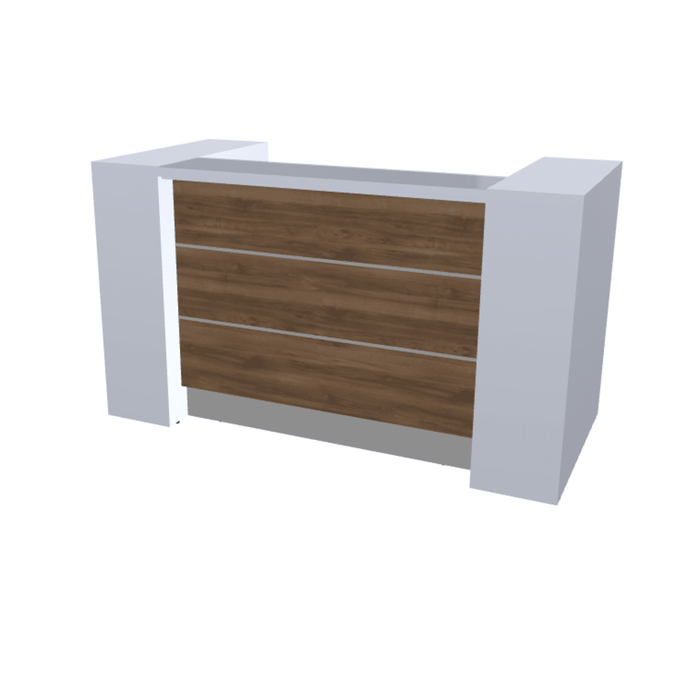 MDD Valde Modern Modular Reception Desk - Straight 75.8" x 36.8" LAV01L