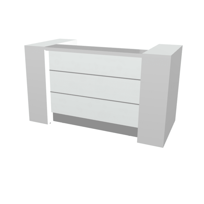 MDD Valde Modern Modular Reception Desk - Straight 75.8" x 36.8" LAV01L