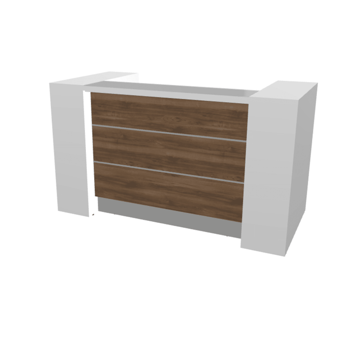 MDD Valde Modern Modular Reception Desk - Straight 75.8" x 36.8" LAV01L