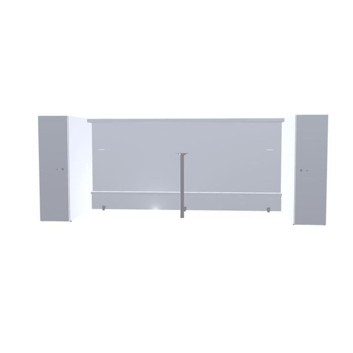 MDD Valde Modern Modular Reception Desk - Straight 115.1" x 36.8" LAV03L