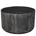 Worldwide Home Furnishings Eva-Coffee Table-Distressed Grey Round Coffee Table 301-126GY