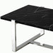 Worldwide Home Furnishings Veno-Coffee Table-Black/Silver Rectangular Coffee Table 301-624BK_CH