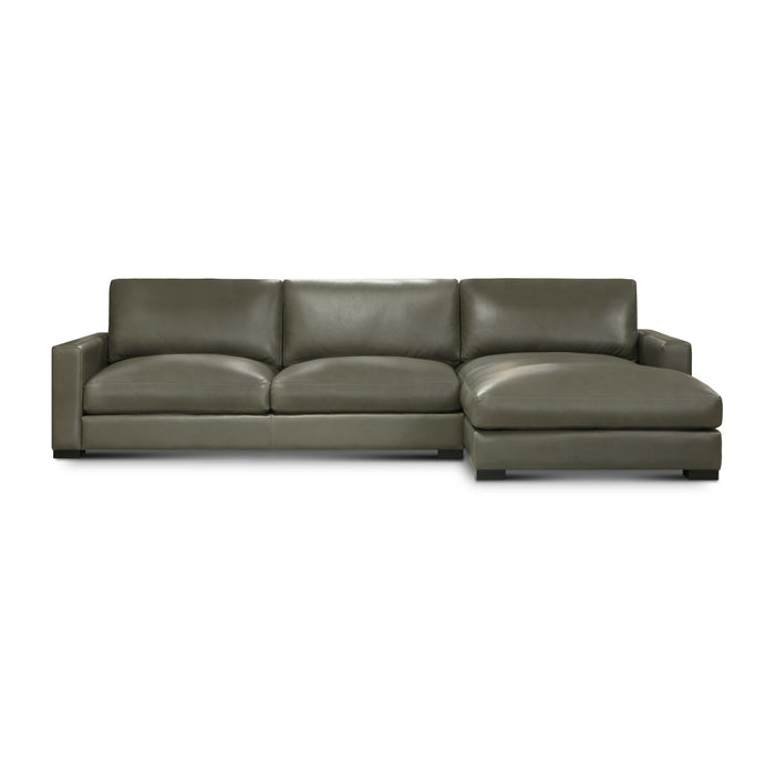GTR Vancouver Upholstered Chaise Sectional in Portofino Cavalla, RAF