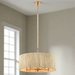 Elk Lighting Abaca Polished Nickel 5 Light Chandelier