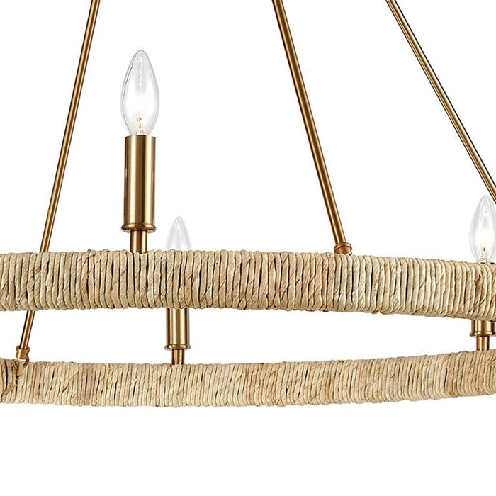 Elk Lighting Abaca 36" Wide-8 Light Chandelier