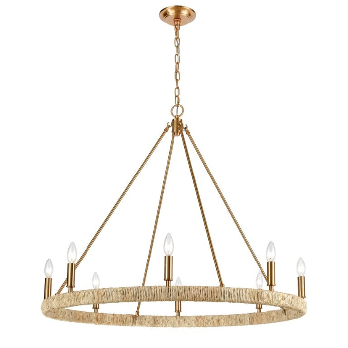 Elk Lighting Abaca 36" Wide-8 Light Chandelier