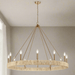 Elk Lighting Abaca Polished Nickel 12 Light Chandelier 32517/12