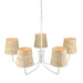 Elk Lighting Abaca Textured White 34" Wide-5 Light Chandelier