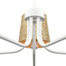 Elk Lighting Abaca Textured White 34" Wide-5 Light Chandelier