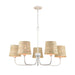 Elk Lighting Abaca Textured White 34" Wide-5 Light Chandelier