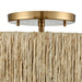 Elk Lighting Abaca Satin Brass 2 Light Semi-Flushmount