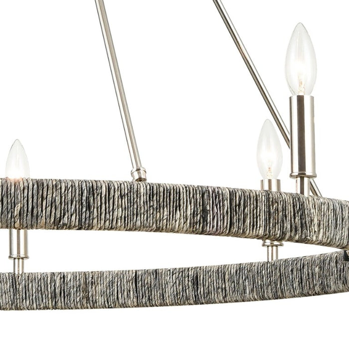 Elk Lighting Abaca 36" Wide-8 Light Chandelier