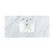 48" Single 3 CM Top, Carrara White Marble w/ Sink
