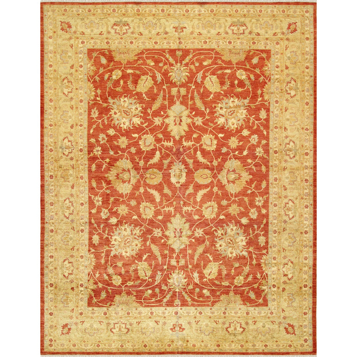 Pasargad Home Denver Hand-Knotted Rust Lamb's Wool Area Rug-11'11" X 15' 3" PKB-1283 12X15