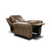 GTR Valencia 100% Top Grain Hand Antiqued Leather Traditional Recliner Taupe