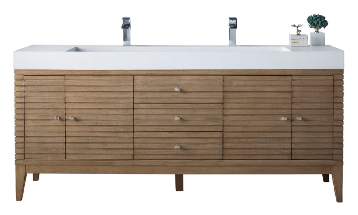 James Martin Linear 72" Double Bathroom Vanity