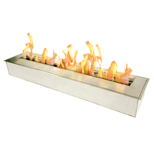 The Bio Flame 38" Silver Burner Stainless Steel