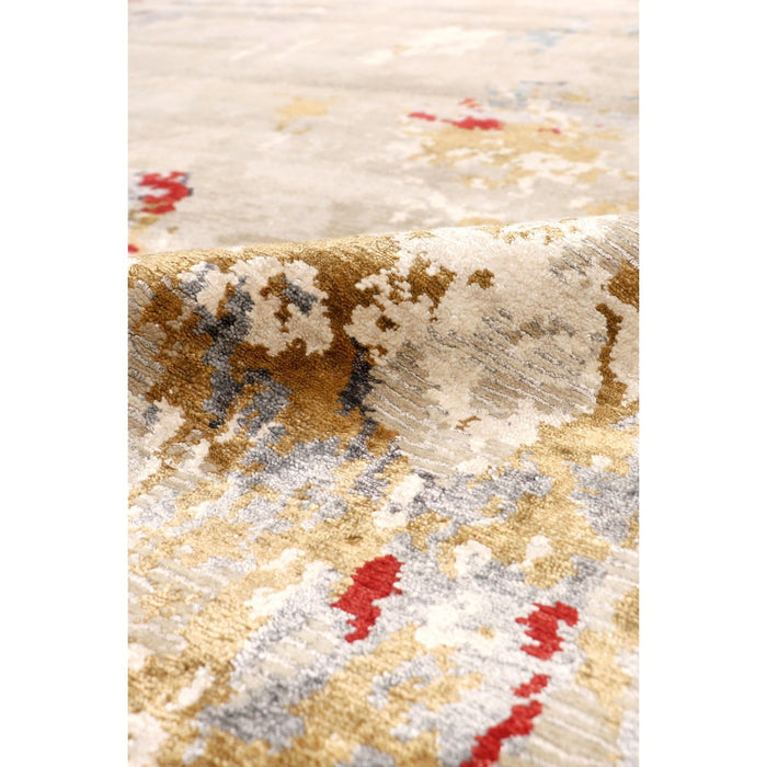 Pasargad Home Modern Collection Hand-Knotted Multi Bsilk & Wool Area Rug- 8'11" X 12' 3" PBSH-63 9x12