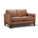 GTR Pimlico Brown Leather Loveseat