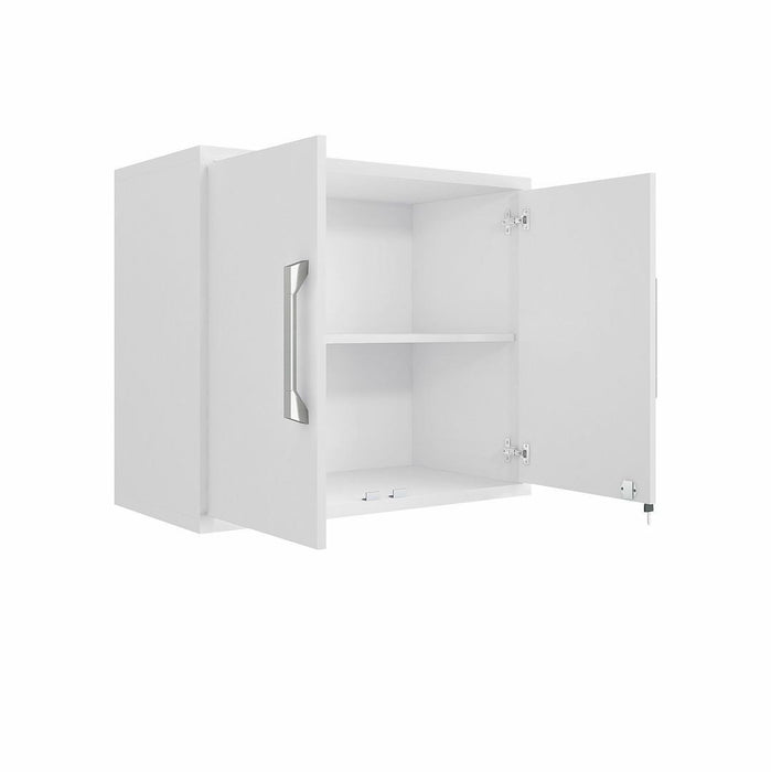 Manhattan Comfort Eiffel 4-Piece Garage Storage Set in White