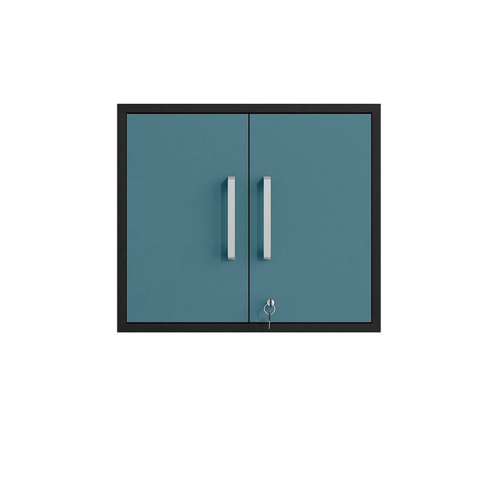 Manhattan Comfort Eiffel 4-Piece Garage Storage Set in White