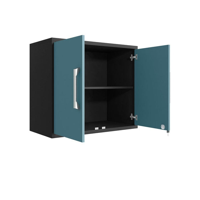 Manhattan Comfort Eiffel 4-Piece Garage Storage Set in White