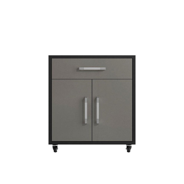 Manhattan Comfort Eiffel 4-Piece Garage Storage Set in White