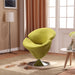 Manhattan Comfort Tulip Swivel Accent Chair Set of 4 in Multi Color Orange, Yellow, Green and Red