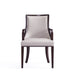 Manhattan Comfort Grand Faux Leather 6-Piece Dining Chairs in Light Grey