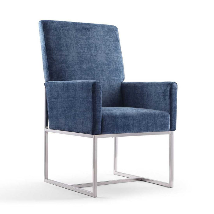 Manhattan Comfort Element Blue Dining Chairs Set of 6